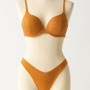Victoria's Secret Glittering Orange Bikini